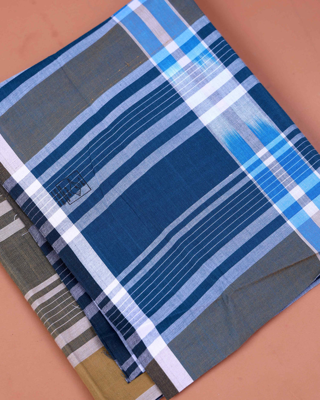 Sangu Brand Men's Premium Cotton Checked 2.10 Meter Stitched Lungi - Multi