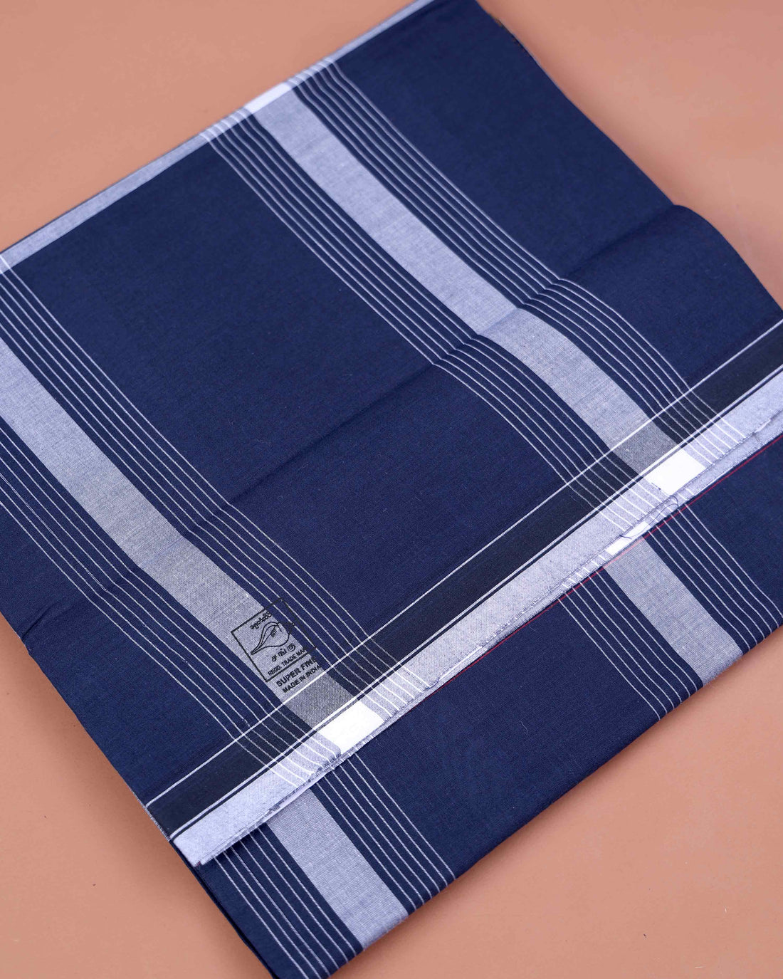 Sangu Brand Men's Premium Cotton Striped 2.10 Meter Stitched Lungi - Multi