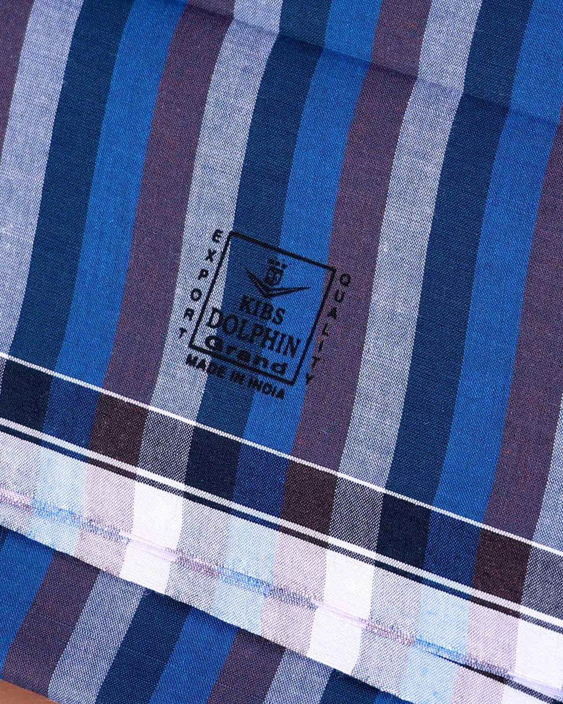 Kibs Brand Men's Premium Cotton Striped 2.20 Meter Stitched Lungi - Multi