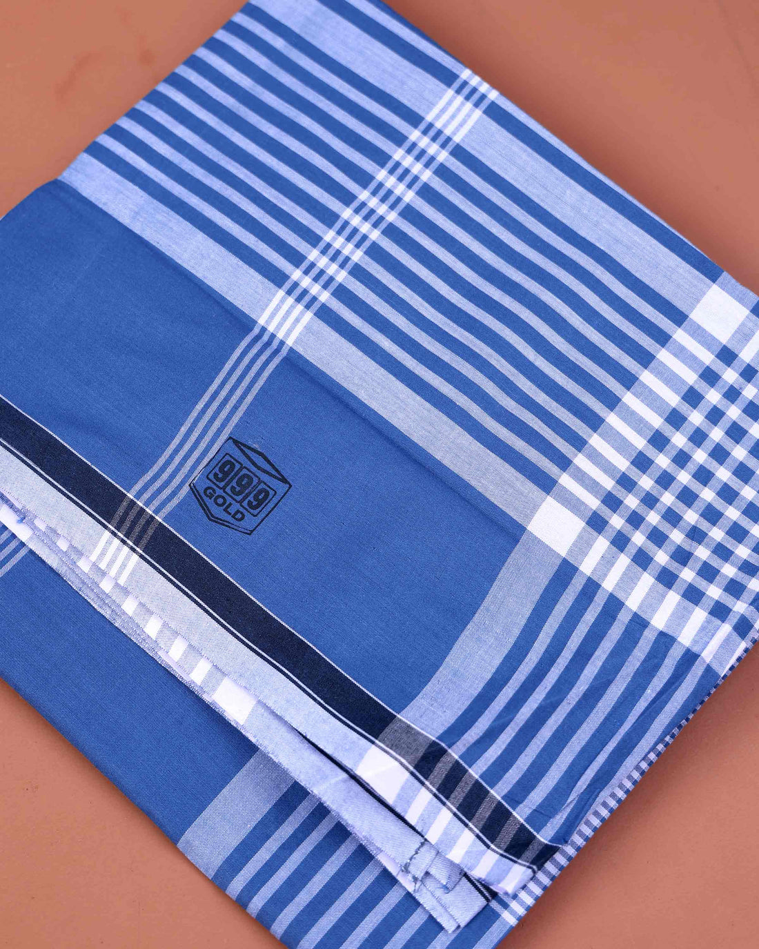 999 Brand Men's Premium Cotton Striped 2.10 Meter Stitched Lungi - Multi