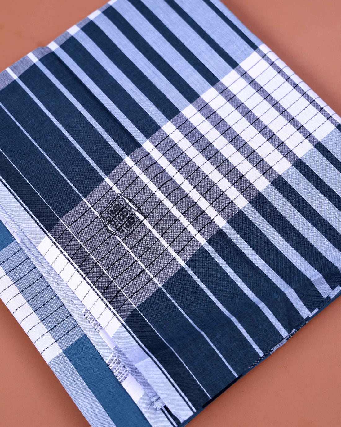 999 Brand Men's Premium Cotton Striped 2.10 Meter Stitched Lungi - Multi