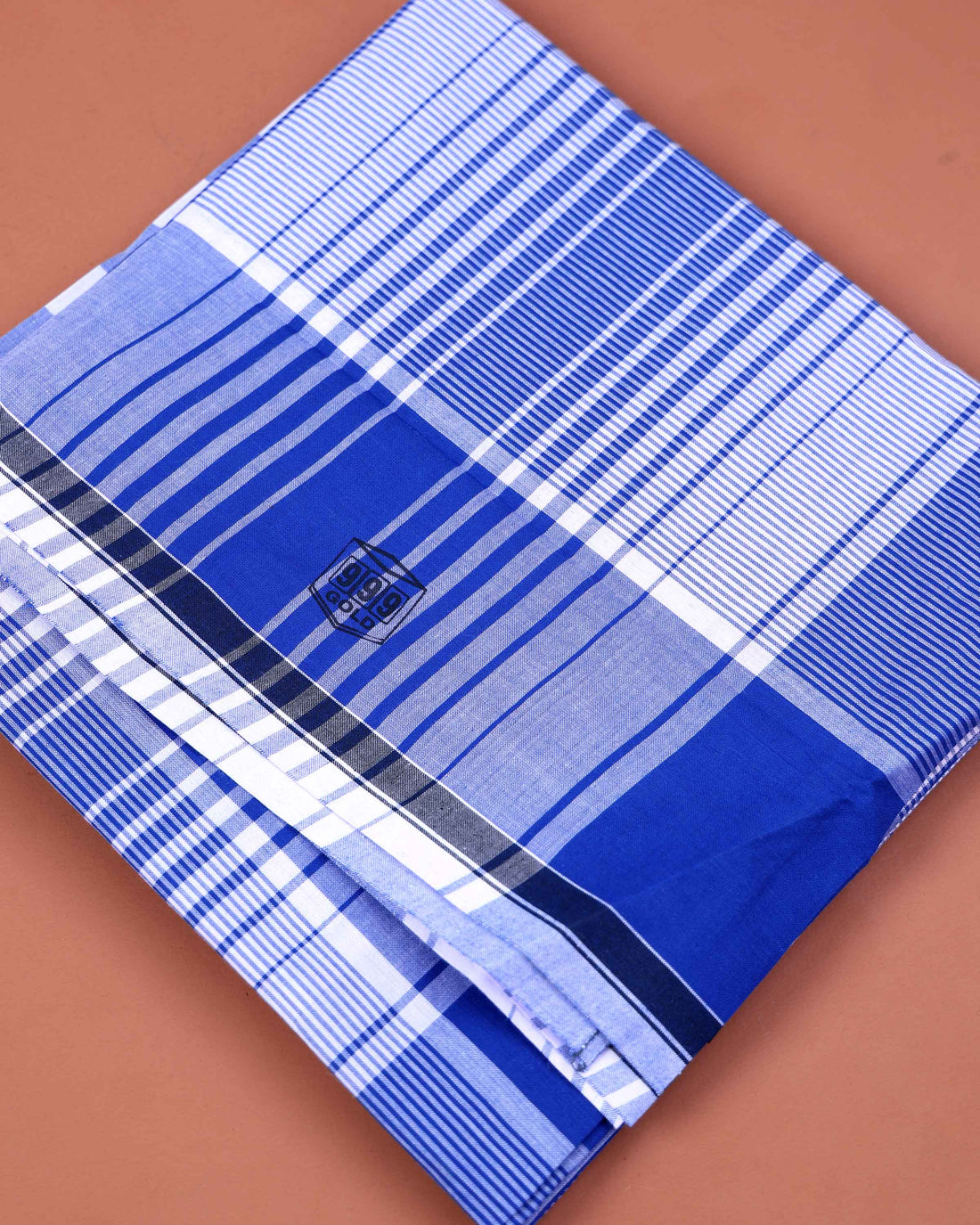 999 Brand Men's Premium Cotton Striped  2.10 Meter Stitched Lungi - Multi
