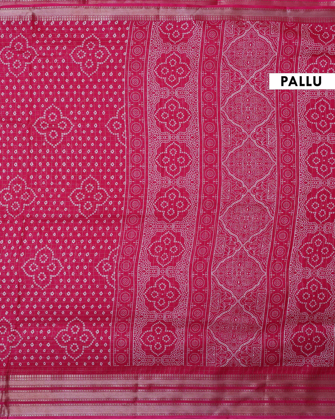 Elegant Dola Silk Saree with Bandhani Print Saree - Magenta