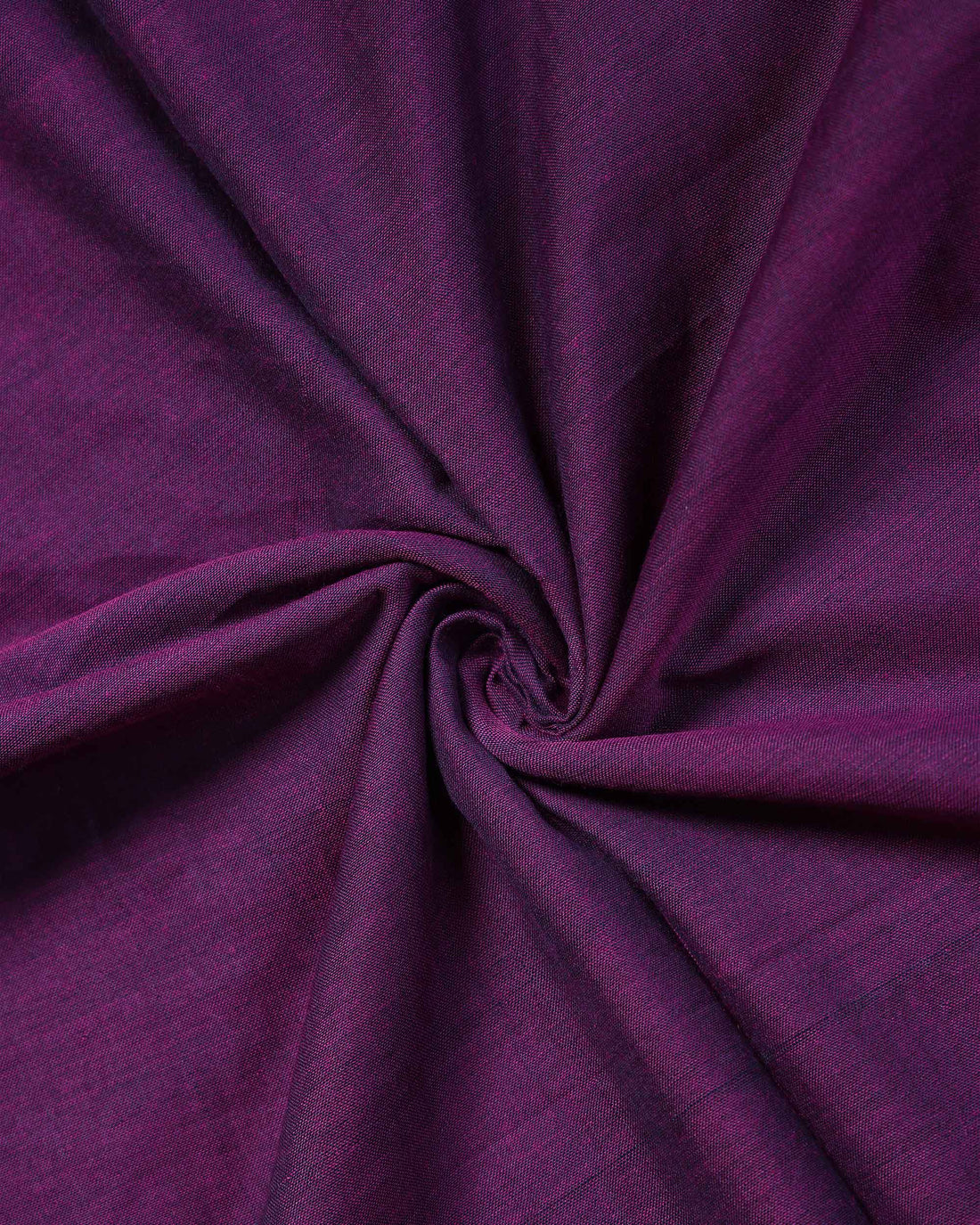 Traditional Handloom Khadi Cotton Saree with Woven Border and Contrast Printed Blouse Piece - Purple