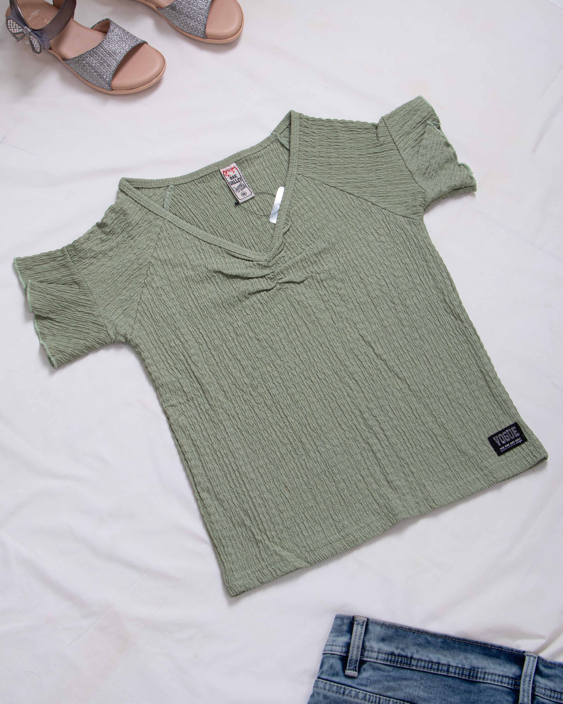 Women Green Colour T-Shirt