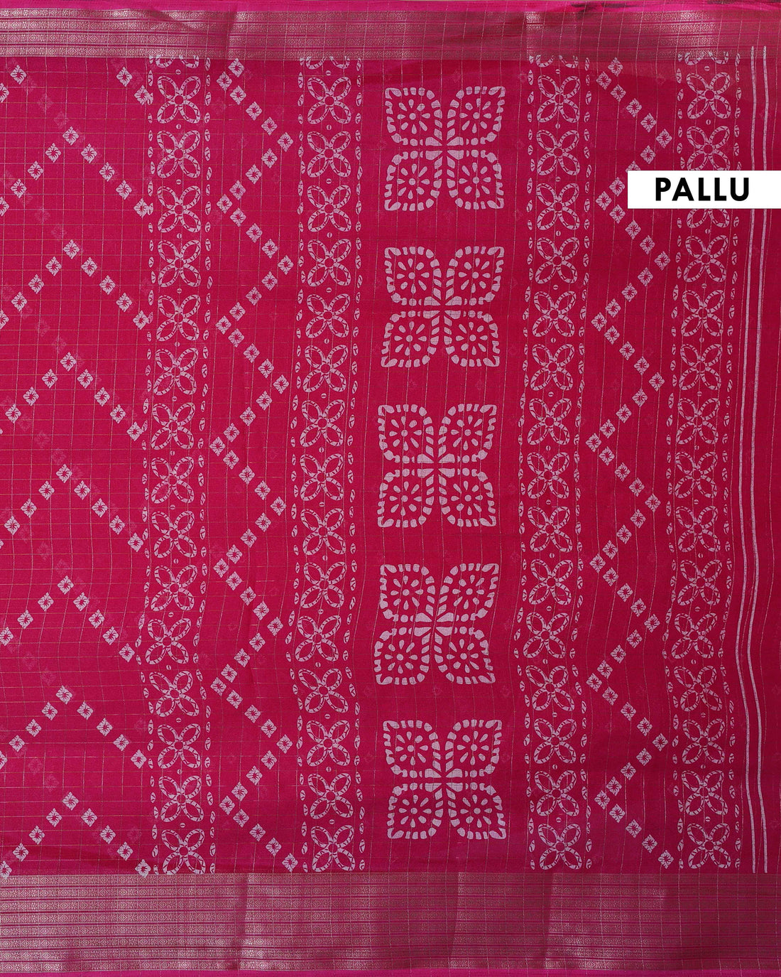 Elegant Dola Silk Saree with Bandhani Print Saree - Dark Pink