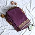 Banana Pith Saree With Elegant Gold Zari Border