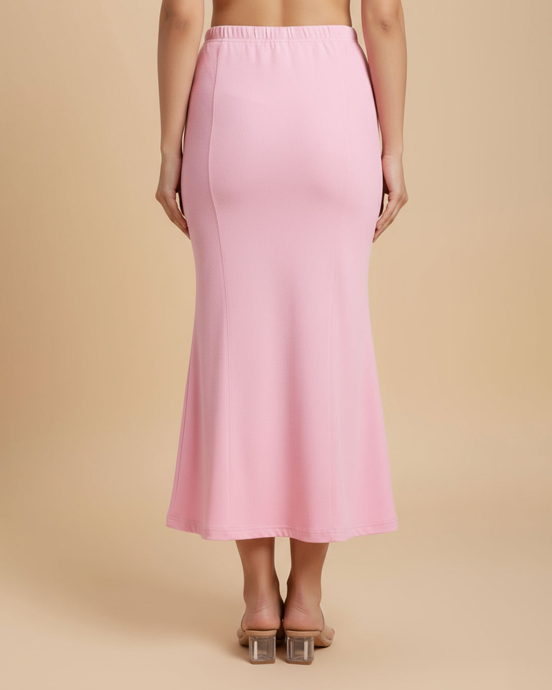 Women's Seamless Body Shaper Innerwear with High-Waist Tummy Control and Slim Fit Design - Pink