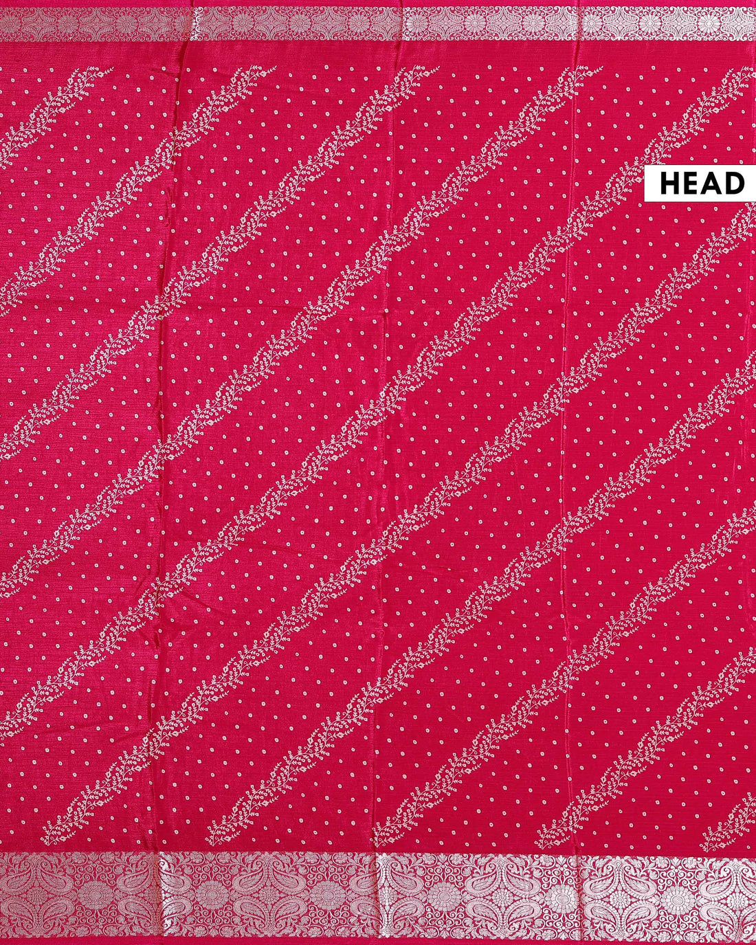 Elegant Dola Silk Saree with Delicate Floral Vine Buti and Intricately Woven Zari Border - Pink