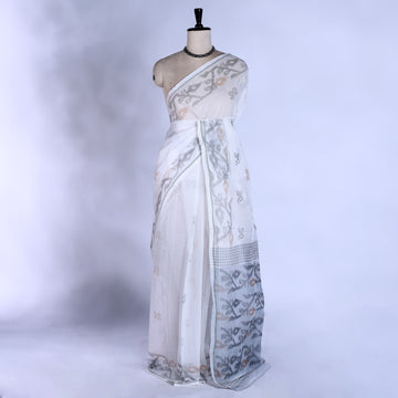 Bengal Cotton Saree For Women | Daily Office Wear Summer Collection | Jeyachandran - Full View