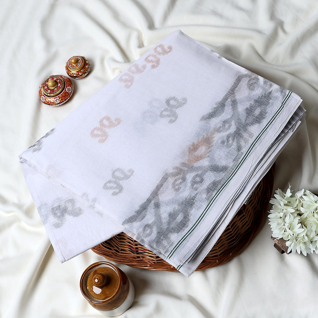 Bengal Cotton Saree For Women | Daily Office Wear Summer Collection | Jeyachandran - Full View
