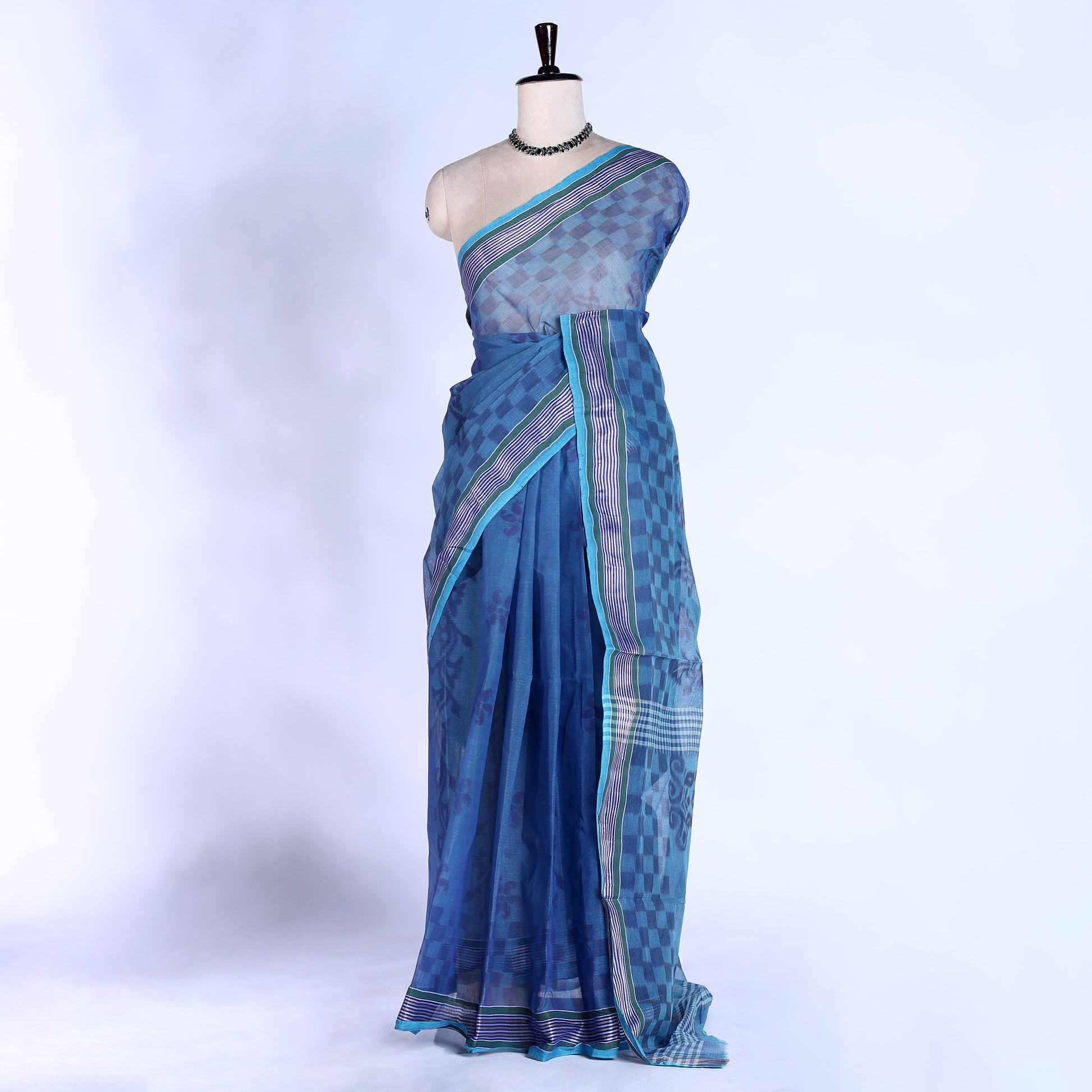 Bengal Cotton Saree For Women | Daily Office Wear Summer Collection | Jeyachandran - Full View
