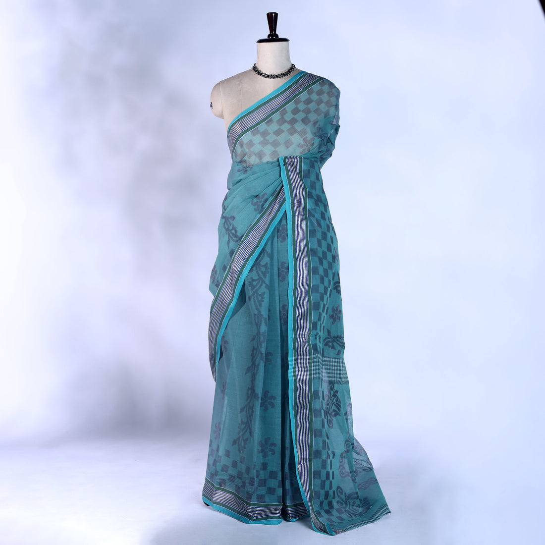 Bengal Cotton Saree For Women | Daily Office Wear Summer Collection | Jeyachandran - Full View