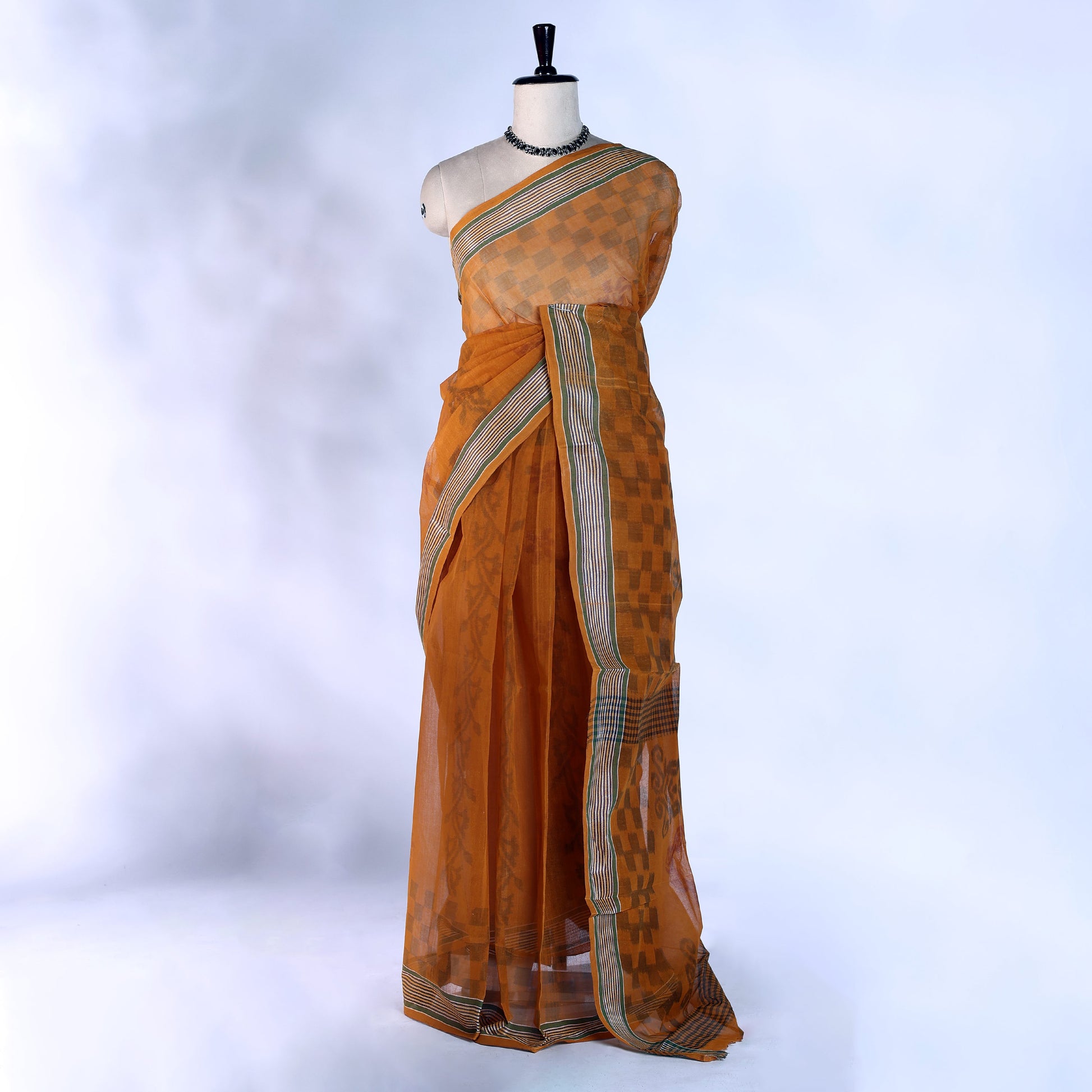 Bengal Cotton Saree For Women | Daily Office Wear Summer Collection | Jeyachandran - Full View