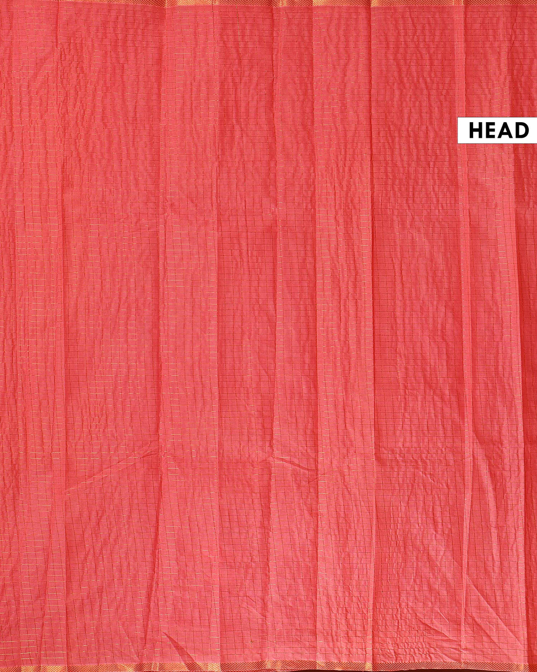 Traditional Handwoven Sungudi Cotton Saree with Zari Checks and Intricate Border - Peach