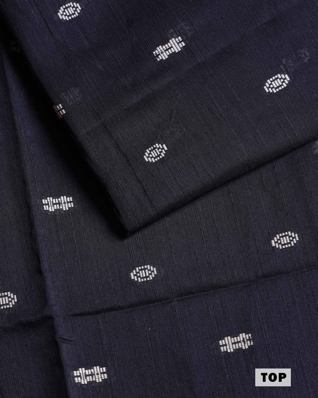 Women’s Unstitched Salwar Suit Material Set with Woven Butti Top 2.5 Mtr, Solid Pant 2 Mtr & Floral and Bird Printed Dupatta 2.25 Mtr - Black