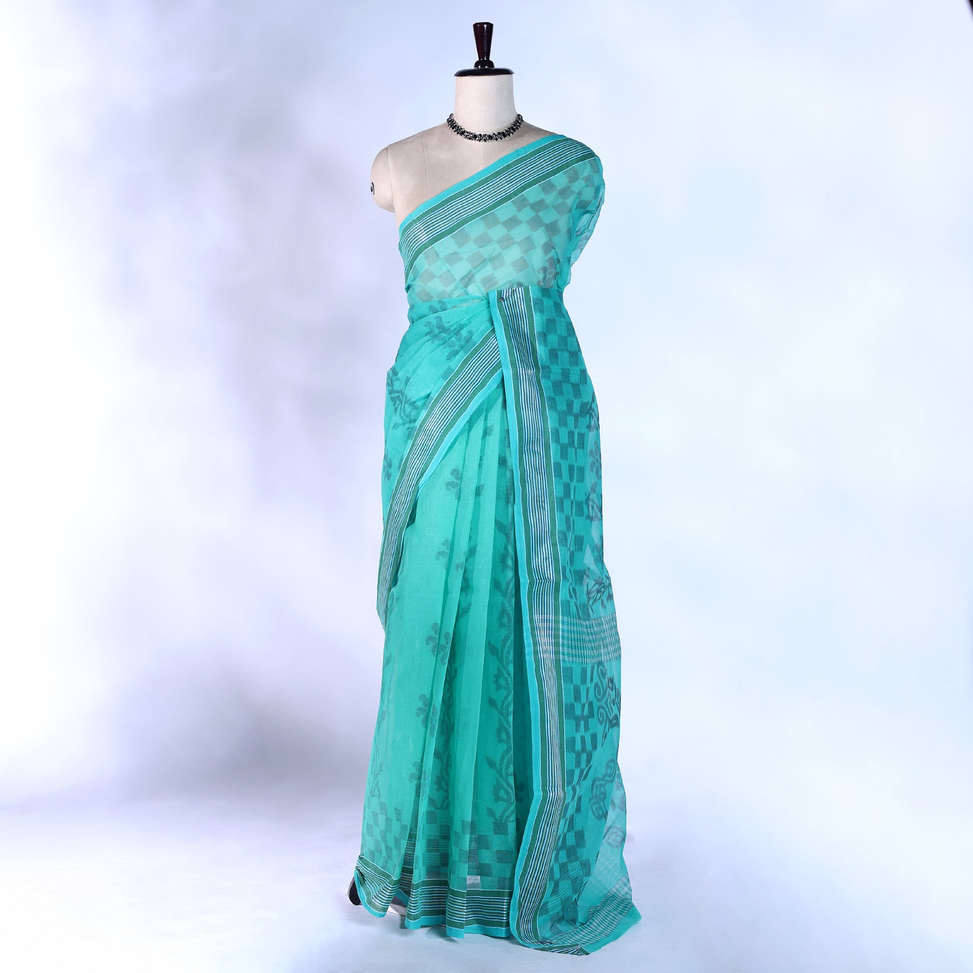Bengal Cotton Saree For Women | Daily Office Wear Summer Collection | Jeyachandran - Full View