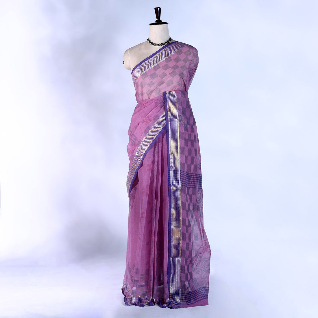 Bengal Cotton Saree For Women | Daily Office Wear Summer Collection | Jeyachandran - Full View