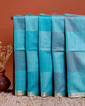 Graceful Semi Silk Saree with Subtle Sheen and Rich Pallu Detail - Blue