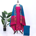 Pink Cotton Unstitched Salwar Material for Women | Ethnic Summer Collection | Jeyachandran - Full View