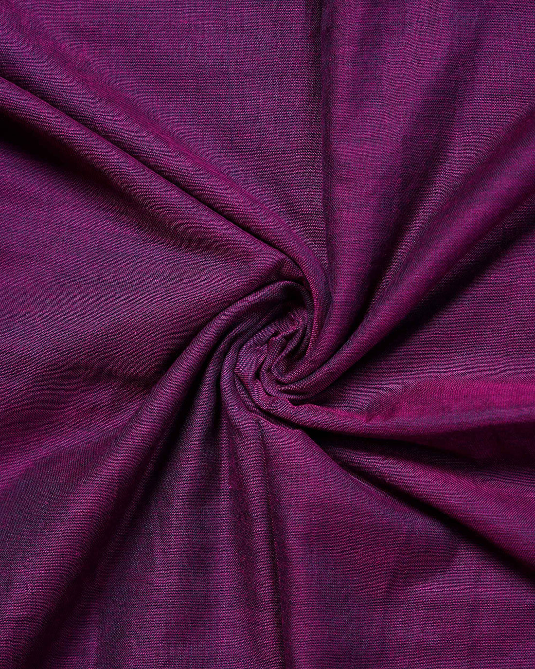 Traditional Khadi Cotton Saree with Woven Border and Contrast Printed Blouse Piece - Purple