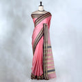 Pink Mangalagiri Cotton Saree for Women | Festive Summer Collection | Jeyachandran - Full View
