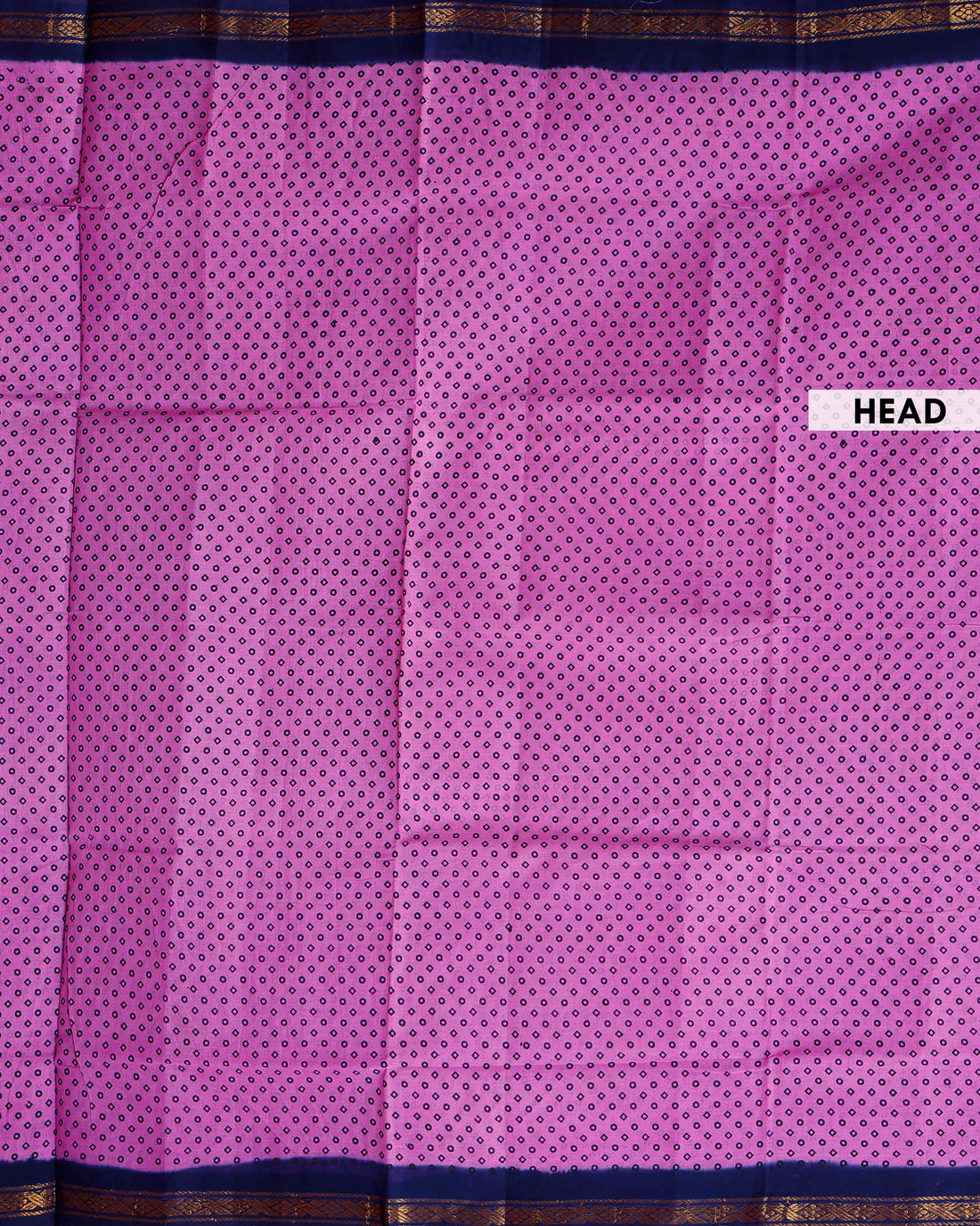 Elegant Sungudi Cotton Saree with Traditional Bandhani Inspired Print -  Purple