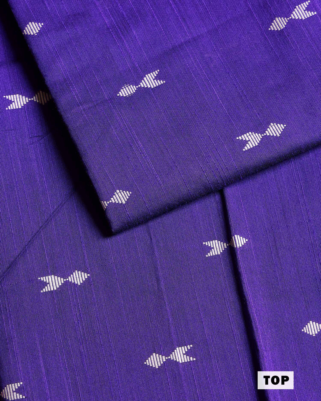 Women's Elegant Printed Unstitched Salwar Suit Material Set – Top 2.5 Mtr, Pant 2 Mtr & Dupatta 2.25 Mtr – Violet