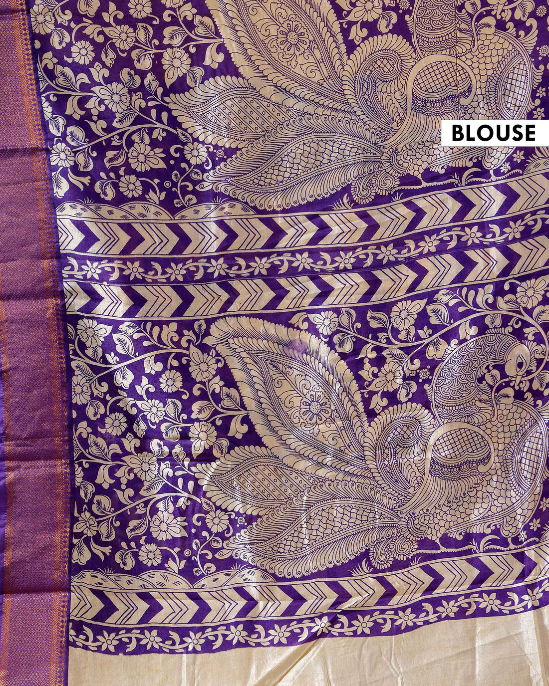 Traditional Mangalagiri Kalamkari Cotton Saree with Intricate Floral and Avian Motifs - Yellow