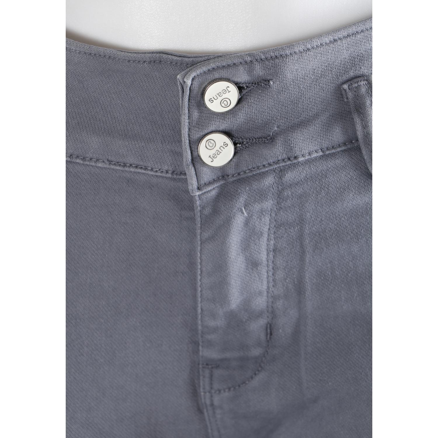 Buy Women Grey Pencil Cut  Button Jeans Online