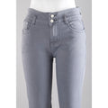 Shop Women Grey Pencil Cut  Button Jeans Online