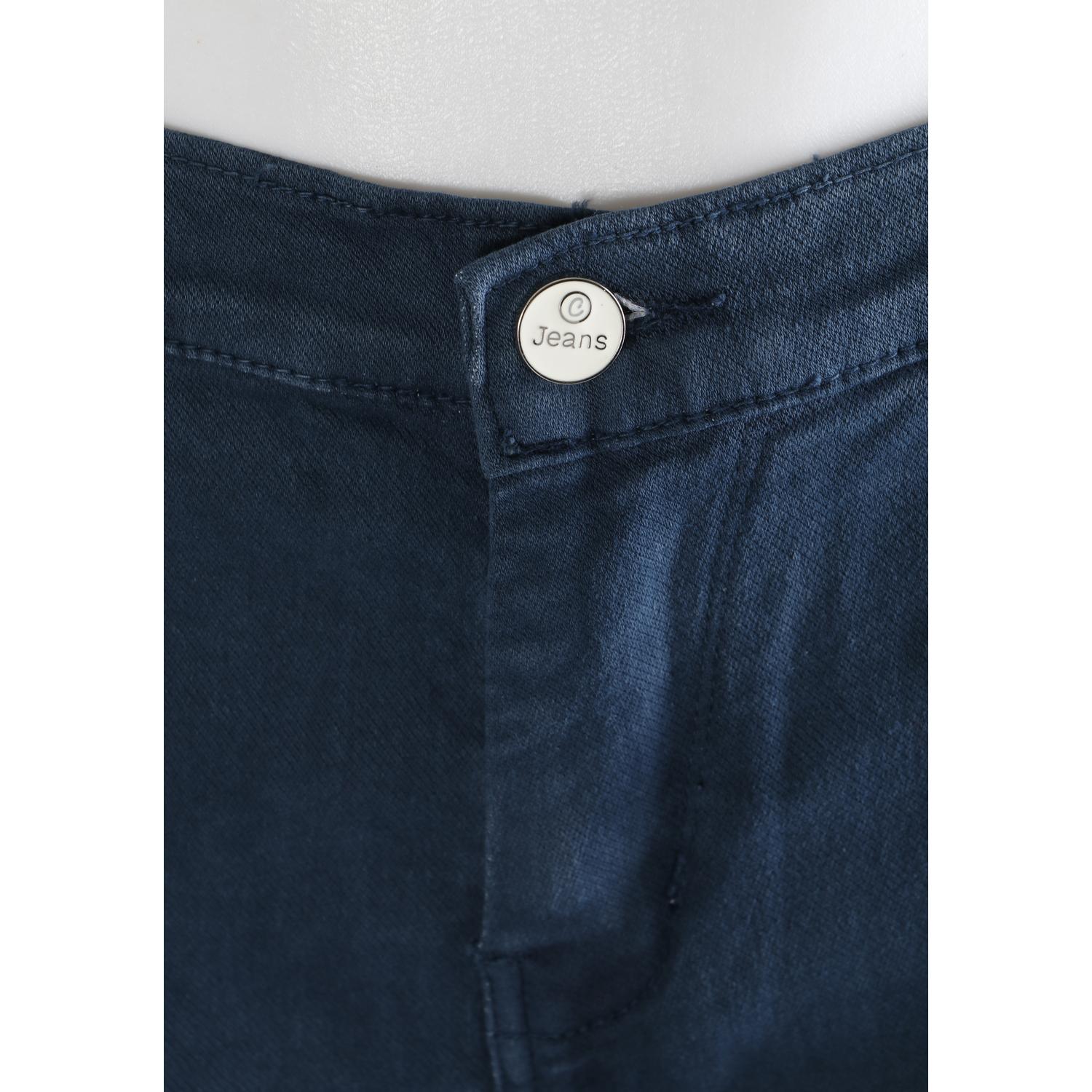 Buy Women Teal Blue Jogger Cargo Jeans Online