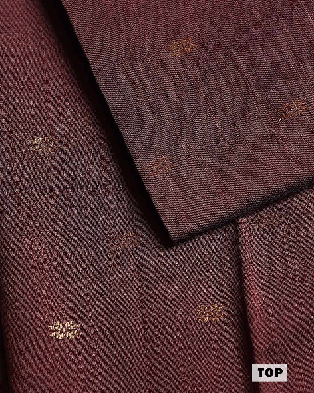 Women’s Unstitched Salwar Suit Material Set with Woven Butti Top 2.5 Mtr Solid Pant 2 Mtr & Floral Printed Dupatta 2.25 Mtr - Dark Maroon