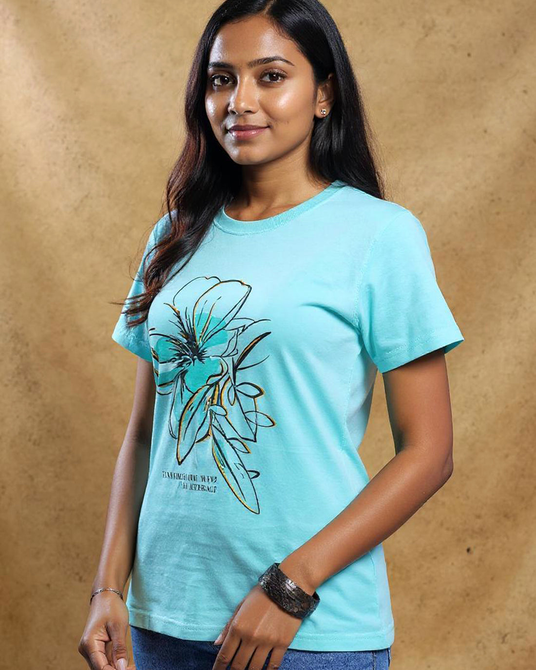 Women's  Graphic T-Shirt  - Blue