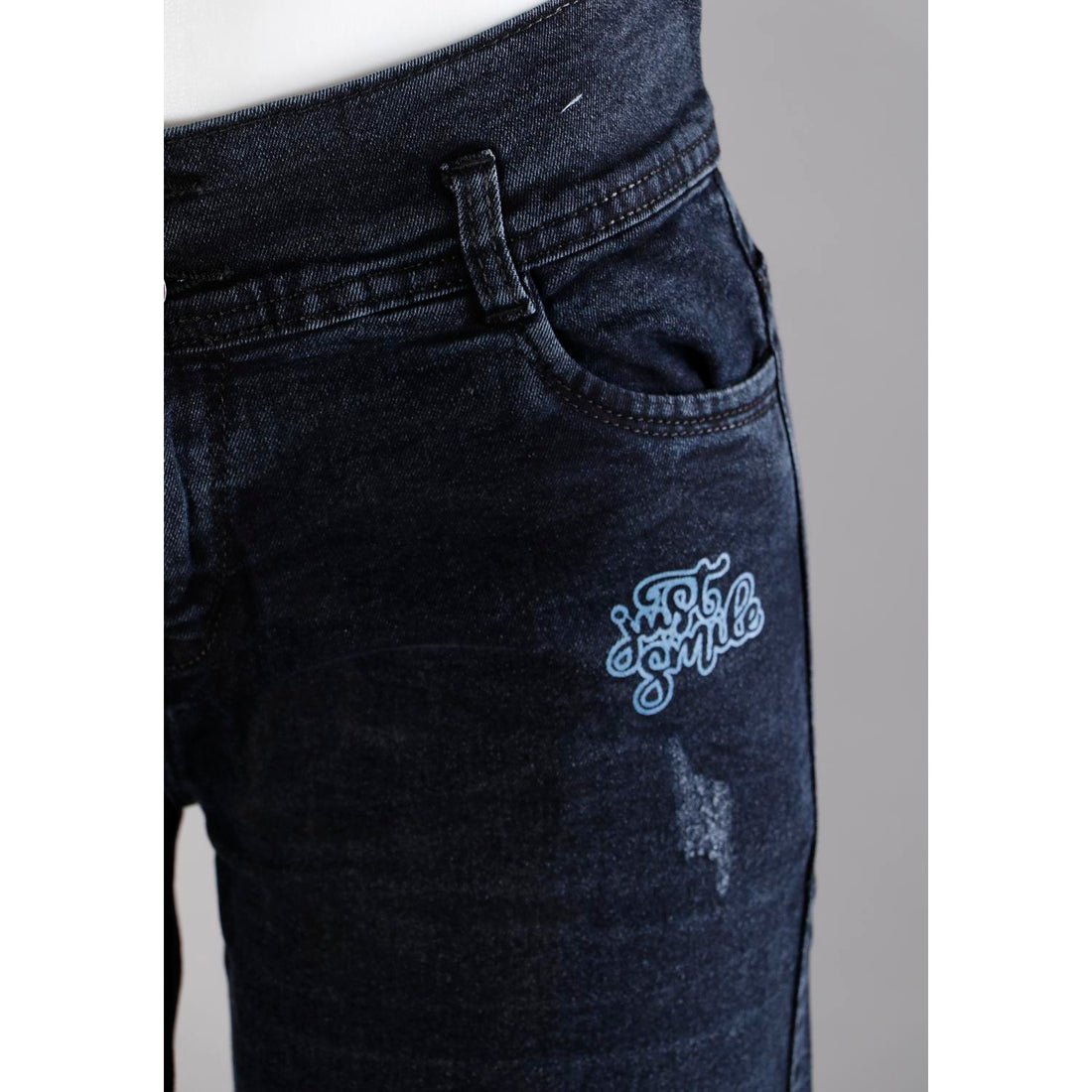 Women Black Mom Fit  Button Jeans
