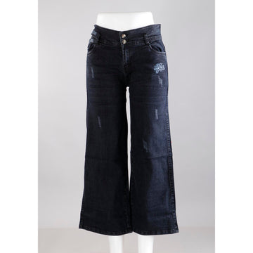 Women Black Mom Fit  Button Jeans
