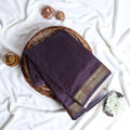Banana Pith Saree With Elegant Gold Zari Border
