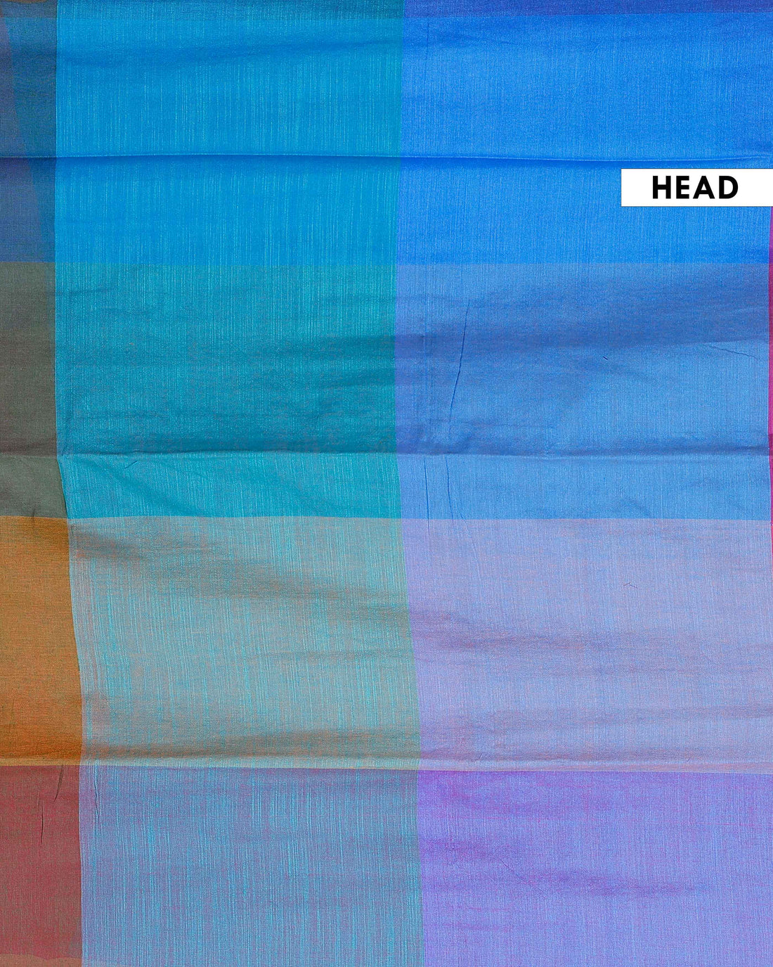 Handwoven Mul Mul Cotton Saree with Bold Striped Pattern and Tassel Detailing - Multi