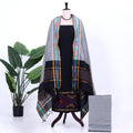 Black Cotton Unstitched Salwar Material for Women | Ethnic Summer Collection | Jeyachandran - Full View