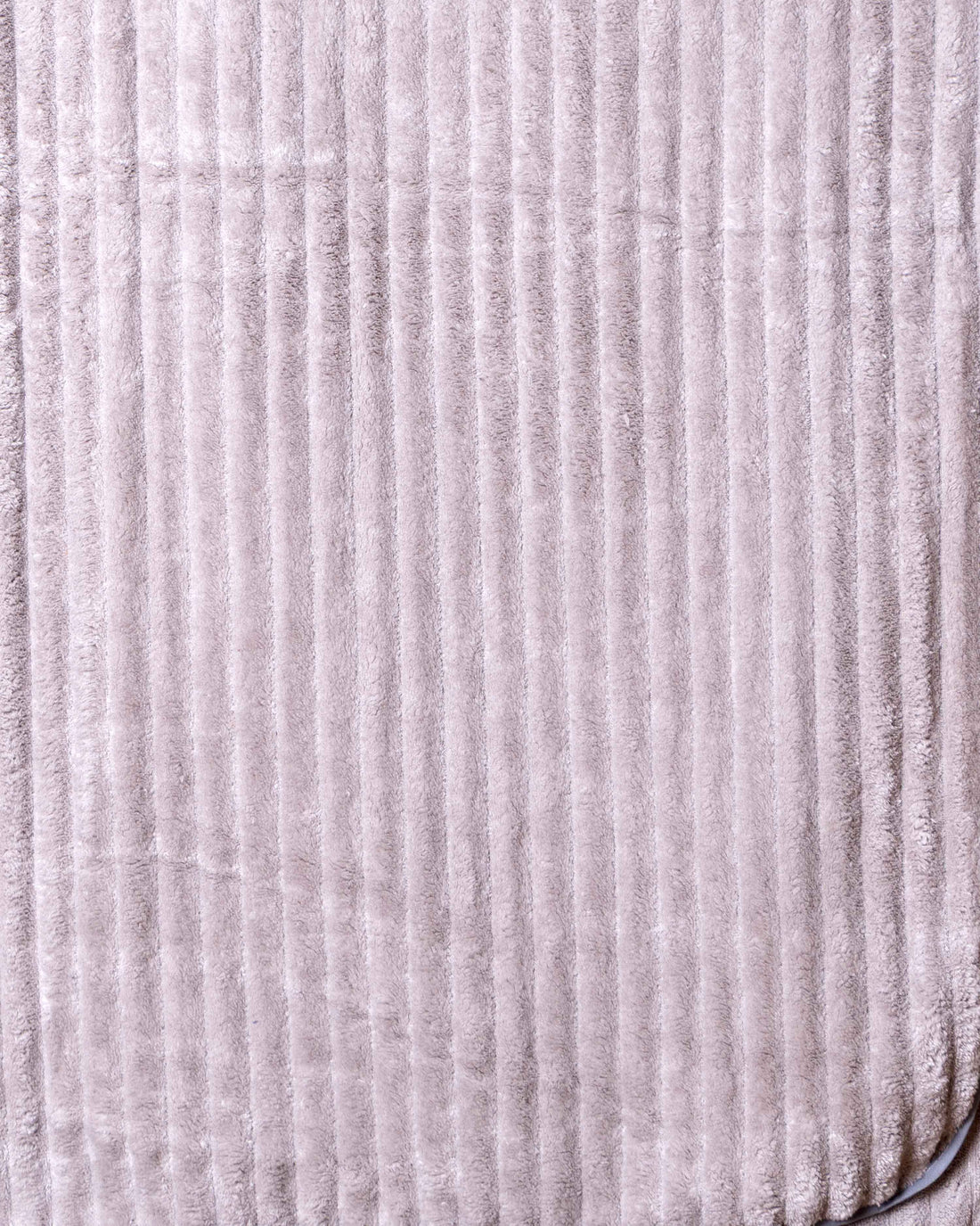 Modern Textured Corduroy-Style Towel - Light Grey