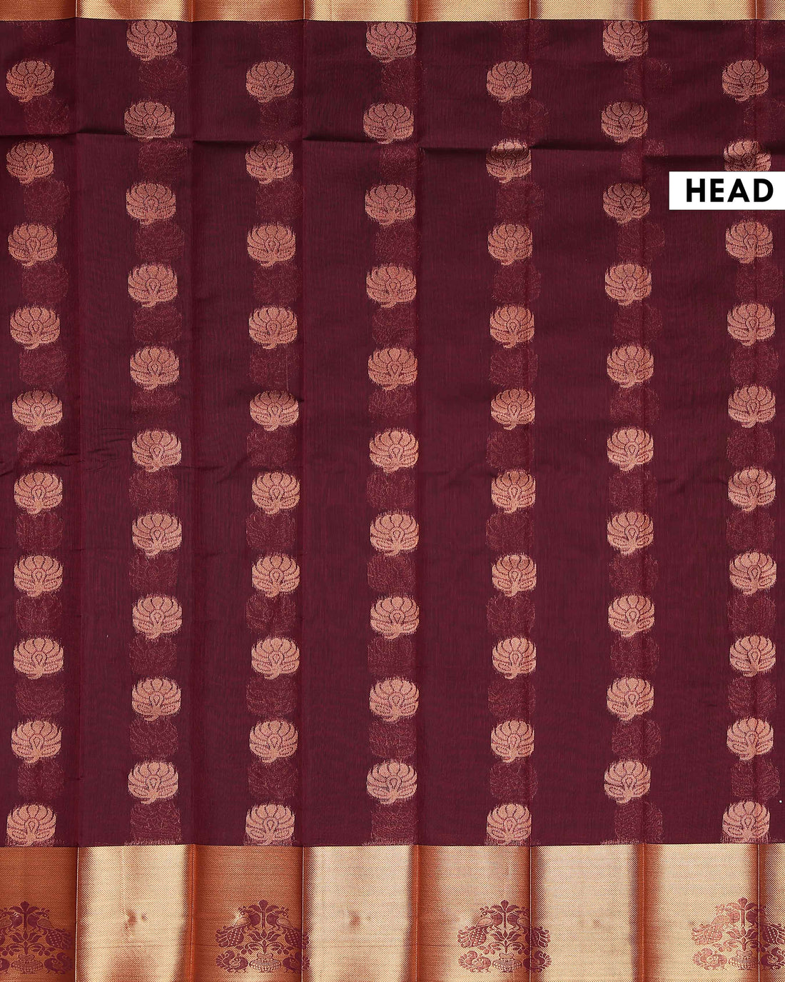 Elegant Elampillai Handloom Silk Cotton Saree with Traditional Zari Border and Motif Work - Purple