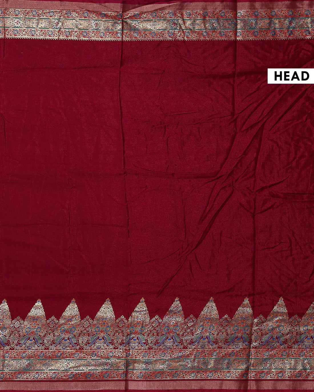 Elegant Art Silk Saree with Plain Body and Traditional Woven Border with Pallu Design - Maroon