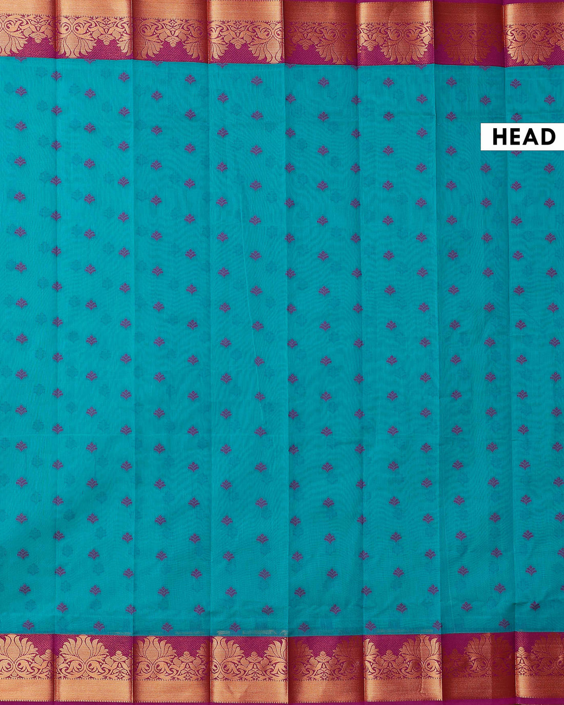 Elegant Elampillai Weave Silk Cotton Saree Intricate Zari Motifs and Rich Contrast Border  - Blue