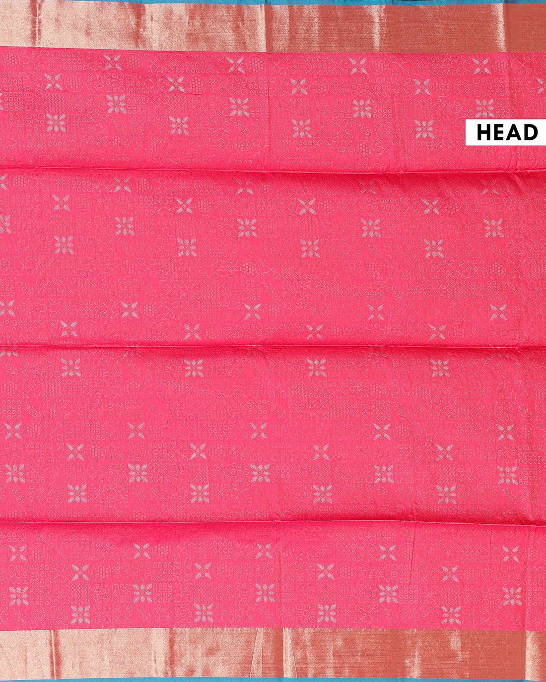 Ethnic Thread Design Soft Silk Saree - Pink