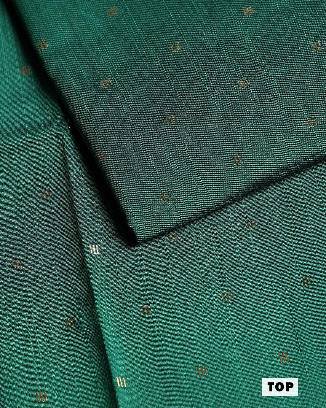 Women’s Unstitched Salwar Suit Material Set 2.5 Mtr Top, 2 Mtr Bottom & 2.25 Mtr Printed Dupatta - Dark Green