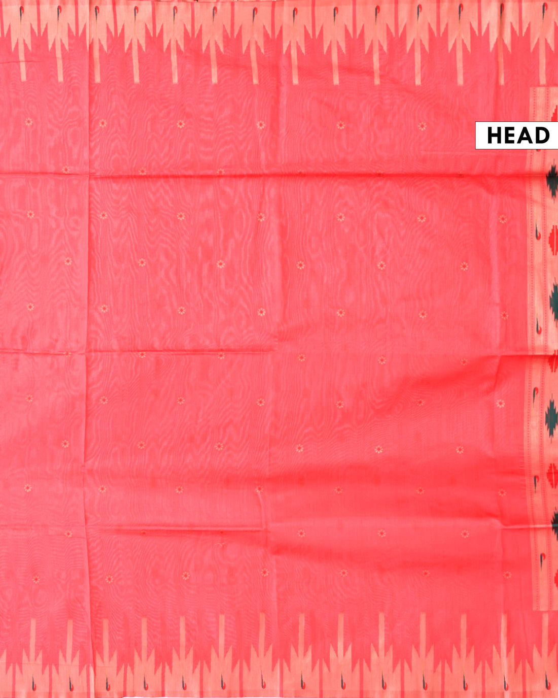 Traditional Paithani Inspired Raw Silk Saree with Butti Motifs and Elegant Temple Inspired Border - Pink