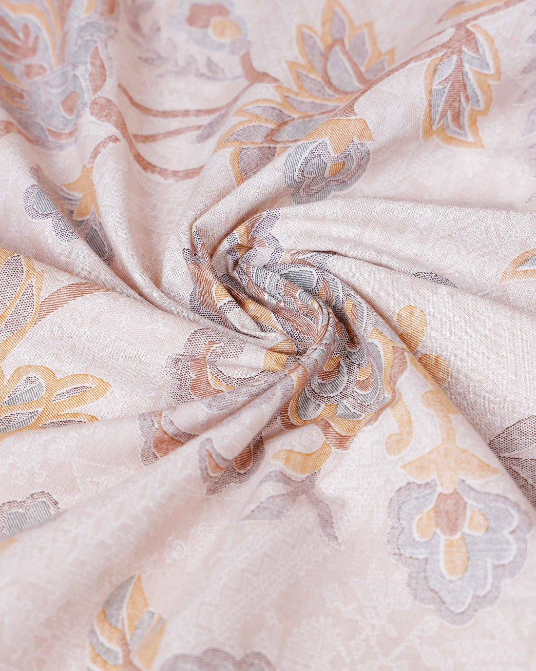 Ethereal Floral Dream Single Bed Cover With Pillow Cover- Cream