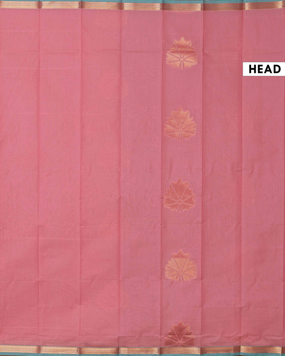 Elegant Elampillai Handloom Silk Cotton Saree with Contrast Zari Border and Woven Motifs - Pink