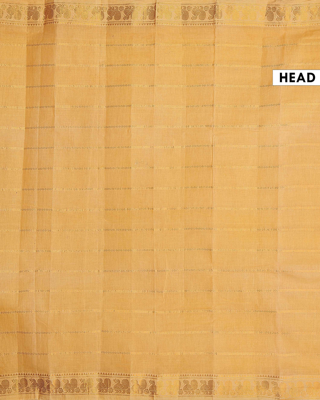 Handwoven Sungudi Cotton Saree with Zari Woven Peacock Motif Border - Yellow