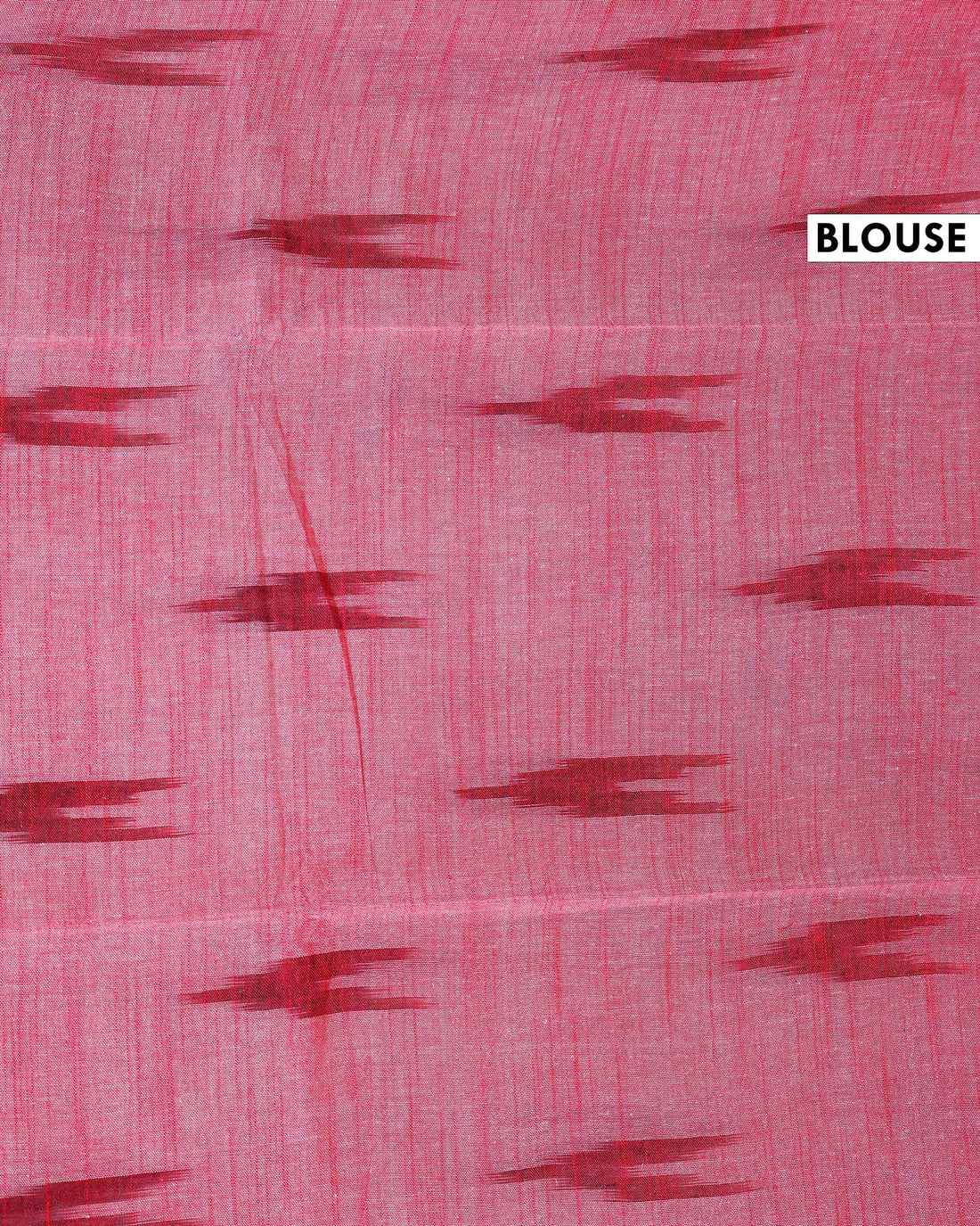 Elegant Handwoven Ikkat Linen Cotton Saree with Zari Border - Blue